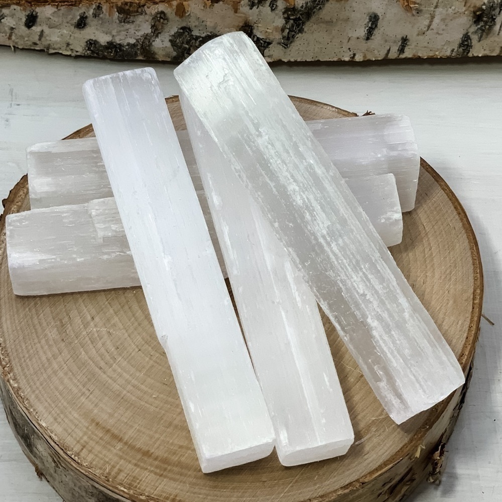 Selenite Sticks 4” x .75” - 2 Per Order